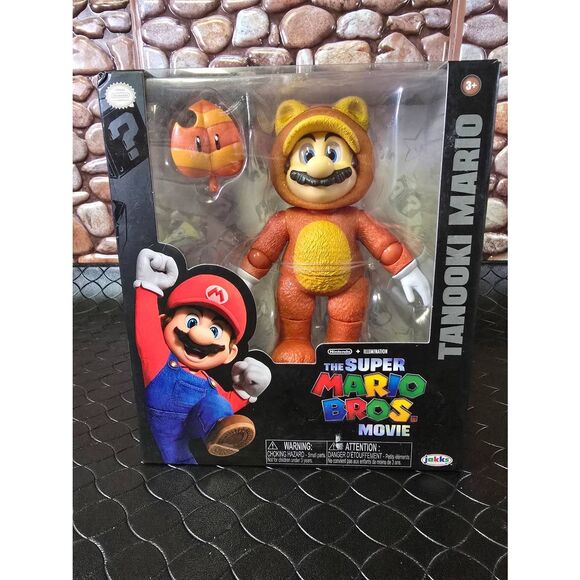 2023 JAKKS The Super Mario Bros. Movie - TANOOKI MARIO Action Figure #B15 - Picture 1 of 6